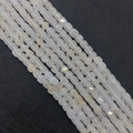 Translucent gray square dragon vein agate beads with unique cracked ice texture - No.12 (Light Gray/Light Blue)
