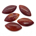 Five marquise red dragon vein agate stones 19x39mm for DIY jewelry making - Deep Red Dragon Vein Style (2)