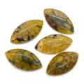 Marquise cut yellow dragon vein agate gemstones for DIY jewelry making accessories - Amber Yellow Dragon Vein Style (11)