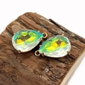 Pendentif en cristal facetté aurore en forme de goutte pour création de bijoux - Taille 11 / 13 X 21 Mm (20 Pièces/paquet)