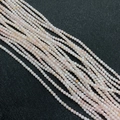 Strands of 2mm natural polished shell beads in soft pink and creamy white for jewelry DIY - 2.0mm / Style 2 (Pink)