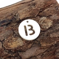 Natural freshwater shell round pendant with hollow letter B for DIY jewelry making - Letter B