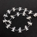 Cat silhouette shape natural mother of pearl shell loose beads for DIY jewelry making - 12x14mm