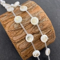Platte ronde witte zeeschelp kralen met gouden Tai Chi Yin Yang symbool voor DIY-sieraden - 8mm / Yin Yang Patroon (Nr. 2)