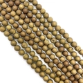 Matte bronze plated agate druzy round beads for DIY jewelry making and necklaces - 6mm / No. 3 (Bronze Gold Matte Druzy)