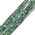 Natural cylinder shape green aventurine stone spacer beads for DIY bracelet jewelry making - 2x4mm / Green Aventurine