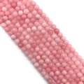 Polished 8mm rose quartz natural stone round beads for DIY jewelry making - 6mm / Pink Morganite