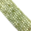 Strands of light green natural stone round beads for DIY jewelry making accessories - 6mm / Prehnite