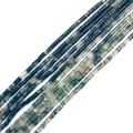 Moss agate cylindrical tube beads in dark green and white for DIY jewelry making - 2x4mm / Moss Agate (No. 17)