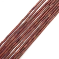 Polished reddish brown goldstone cylinder beads strands for DIY jewelry making - 2x4mm / Gold Sandstone