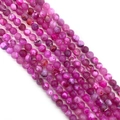 Polished rose purple dragon vein agate beads for DIY jewelry and bracelets - 6mm / Dragon Vein Rose Purple (No.4)