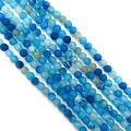 Ronde blauwe drakenader agaat losse kralen voor DIY sieraden accessoires - Nr. 7 (Blauw)
