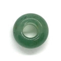 Polierte grüne Aventurin-Perle mit großem Loch für DIY-Schmuckherstellung und Armbänder - Grüner Aventurin / 8x14mm