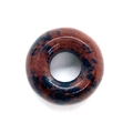 Polierte Mahagoni-Obsidian-Perle in Rotbraun und Schwarz für DIY-Schmuckherstellung - Mahagoni-Obsidian / 8x14mm