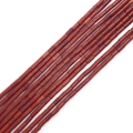 Natural red jasper cylinder beads for DIY jewelry making and necklace accessories - 2x4mm / Red Jasper (Rainbow Stone)