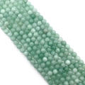 Strengen van 6-8mm ronde lichtgroene aventurijn natuursteen kralen voor DIY sieraden - Nr.7 Groen