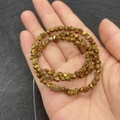 Irregular golden natural stone beads 4mm size for DIY jewelry making accessories - 4mm / No.3 Bright Gold