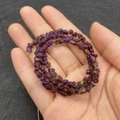 Natural purple iridescent irregular stone beads 4mm for DIY jewelry making and necklace crafts - 4mm / No. 6 (Iridescent Purple)