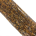 Polished natural yellow tiger eye stone round beads for DIY jewelry making - 2mm / Tiger's Eye