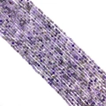 Strands of natural purple amethyst gemstone round beads for DIY jewelry making - Purple Crystal