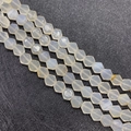 Faceted 8mm opal opal stone beads in hexagonal shape for DIY jewelry necklace - 8x8x5mm Approx 26 Beads / Agate