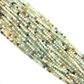 Natural multicolor amazonite stone beads for DIY jewelry making in polished round style - Amazonite