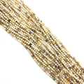 Natural earth tone stone round beads in 2mm and 3mm size for DIY jewelry making - Chrysanthemum Stone