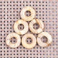 Pendenti a ciambella in diaspore naturale con venature marroni per gioielli fai da te - Diaspro