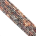Natural leopard jasper cylinder tube beads for DIY bracelet jewelry making craft - US 7