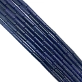 Polished blue goldstone tube beads with shimmering metallic particles for jewelry making - Blue Goldstone (8)
