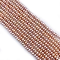 Natural freshwater pearl strands in pink and lavender hues for DIY jewelry making - Purple / 3-4mm