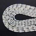 Natürliche weiße Muschelperlen in Tropfenform mit Perlglanz für DIY Schmuckdesign - Tropfenform / 5x8mm