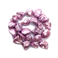 Perline barocche rosa d'imitazione con lucentezza metallica per creazione gioielli DIY - Stile Rosa Viola (6)