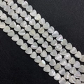 Détails de perles en forme de cœur en nacre blanche naturelle pour la création de bijoux DIY - Cœur / 12mm