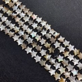Perles en coquillage naturel en forme d'étoile avec éclat nacré pour bijoux DIY - 12mm / Étoile