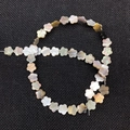 Perles naturelles en forme de fleur avec reflets nacrés pour la création de bijoux DIY - 6mm / Fleur à cinq pétales