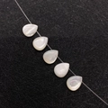 Polierte natürliche Muschelperlen in Tropfenform mit Perlmuttglanz für DIY-Schmuckherstellung - Tropfenstil (1022-B210703002) / Weiße Muschel