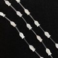 Perline in madreperla naturale a forma di pesce per creazione di gioielli fai da te - Conchiglia Bianca-Pesce