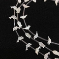 Perline di conchiglia bianca a forma di delfino uccello e pesce per creazione gioielli - Forma di uccello / Bianco