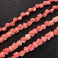 Pink synthetic coral rose flower loose beads for DIY handmade jewelry and craft making - Camellia Shape / 10mm (50 Pieces/Pack)