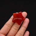 Hand-held star-shaped polished red agate gemstone for DIY accessories and home decor - 30mm (Thickness 8mm) / Red Agate