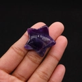 Handcrafted purple star-shaped natural crystal stone with polished smooth finish - 30mm (Thickness 8mm) / Purple Crystal