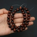 Polished reddish-brown glass tiger eye round beads for DIY handmade jewelry crafts - 8mm / No.4 (Reddish Brown)