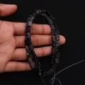 Black bow-shaped emperor stone beads with golden texture for DIY jewelry making - Black Texture (No.4)