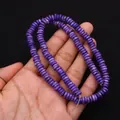 Perline Heishi piatte in pietra imperatore viola per gioielli fai-da-te su mano - 6x6mm (Spessore 2mm) / No.7 Purple