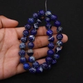 Deep blue emperor stone beads with marble textures for DIY jewelry necklaces - 4mm Size / Dark Blue (No. 3)