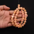 Star shaped peach pink emperor stone beads for DIY jewelry making and necklaces - 10x10mm (4mm Thickness) / Light Peach Pink (No. 11)