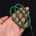 Perline a disco in pietra imperatore verde per bracciali di gioielli fatti a mano - 6x6mm (Spessore 2mm) / N. 14 (Texture Verde Smeraldo)