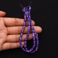 Perline cilindriche in pietra imperatore viola con trama minerale per gioielli fai da te - 4x8mm / Viola Scuro Venato