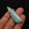 Irregular teardrop emperor stone pendant with colorful mineral fragments for DIY jewelry - 13x45mm / Multicolor Stone Patchwork